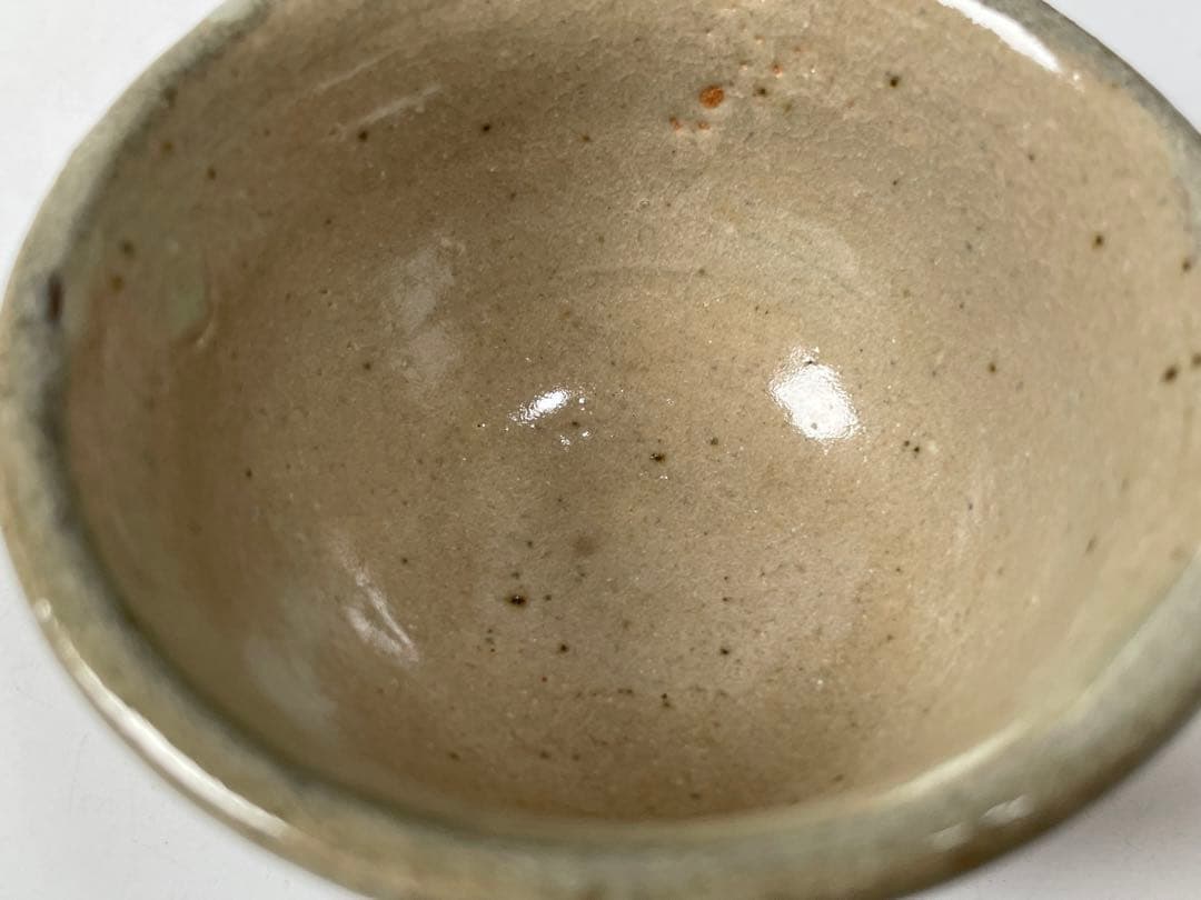 陶芸家　人間国宝　濱田庄司　浜田庄司　鉄絵　胴紐　盃　ぐい呑　酒器　共箱　益子焼