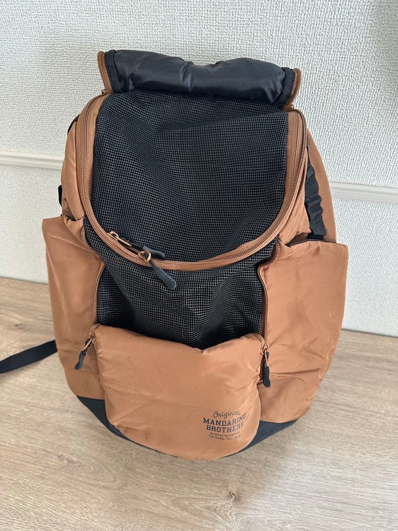 マンダリンブラザーズ　ウィンストンハグバッグ　ブラウン