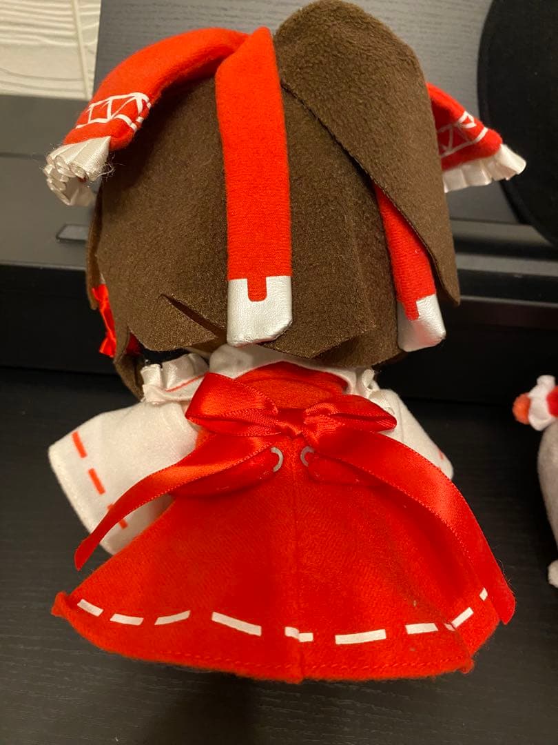 【中古20cm】東方Projectぬいぐるみふもふも霊夢　魔理沙　缶バッジセット