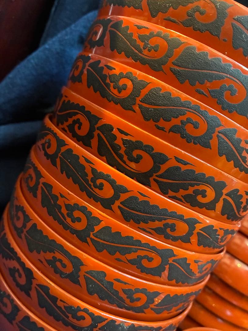 漆器　朱塗　吸物椀　煮物椀　10客　傷無し　木製