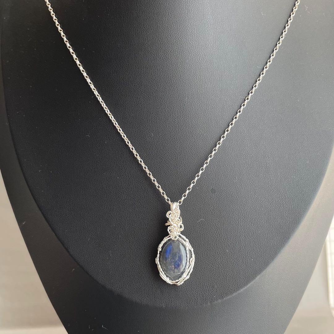 ブルーラブラドライトペンダントトップ、カイヤナイト＆フローライト、計3点