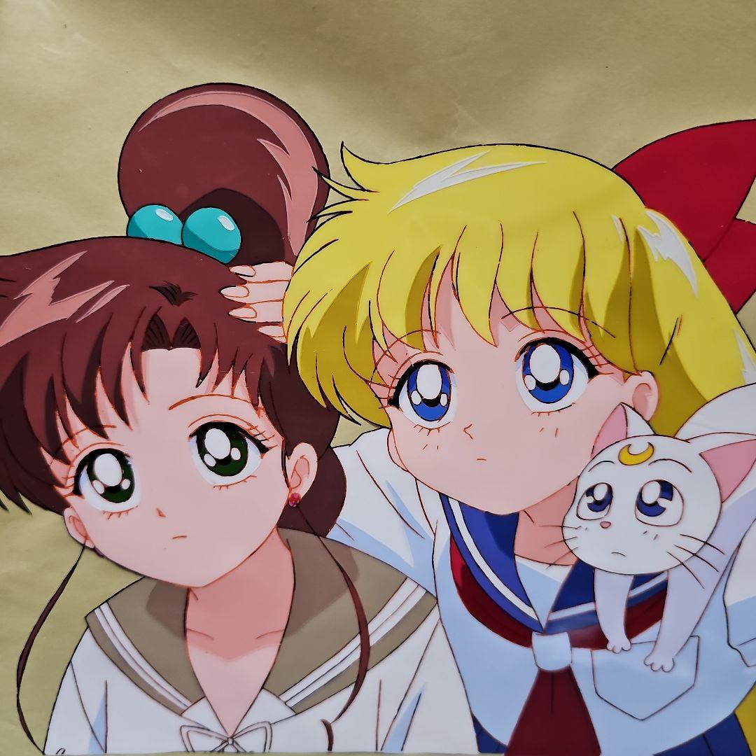 美少女戦士 セーラームーン 木野まこと+愛野美奈子&アルテミスセル画