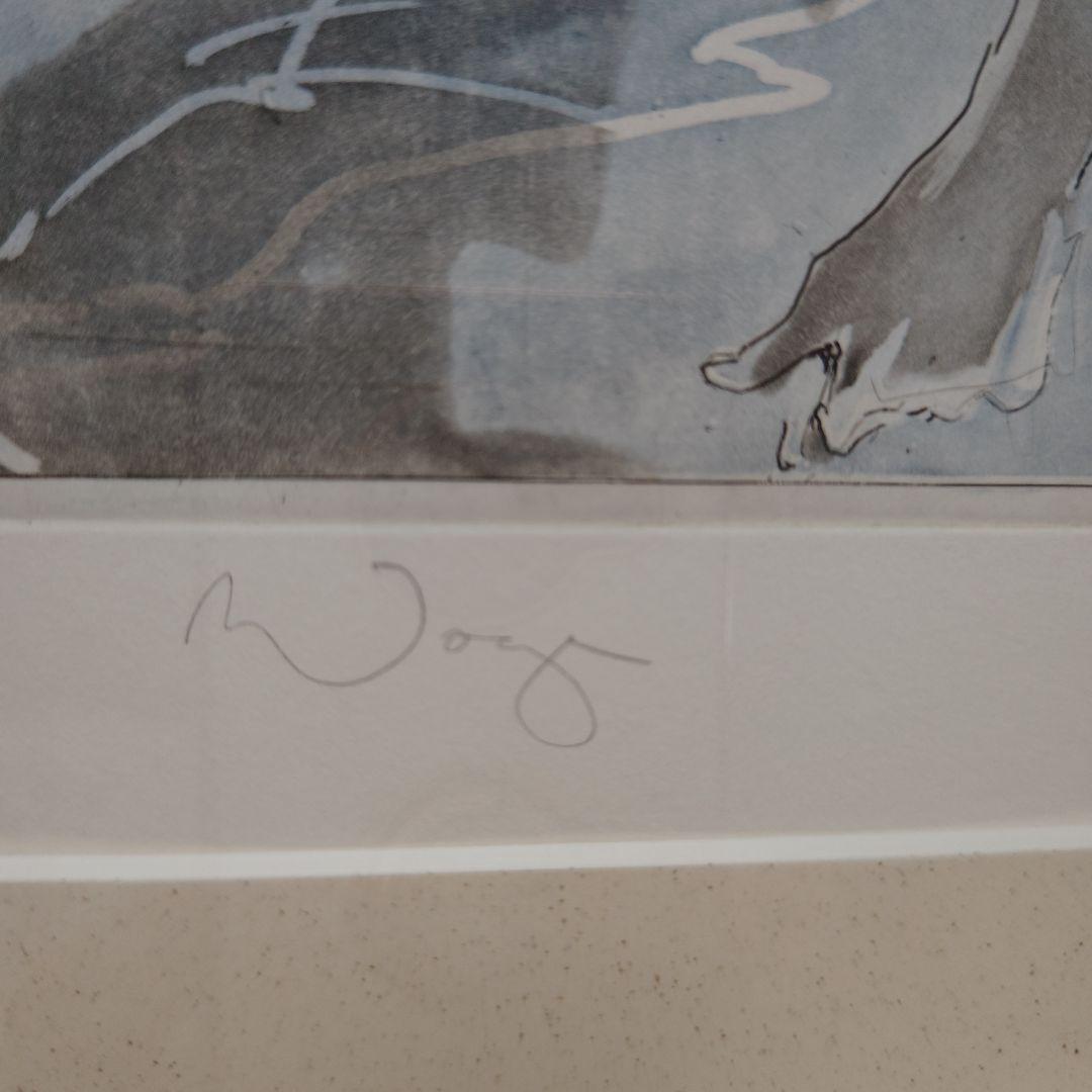 特価◯絵画　カラー銅版画　額装品