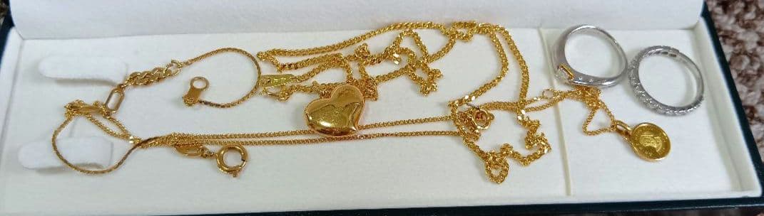 アクセサリー★ゴールドのネックレス★指輪★真珠のネックレス★K18ネックレス