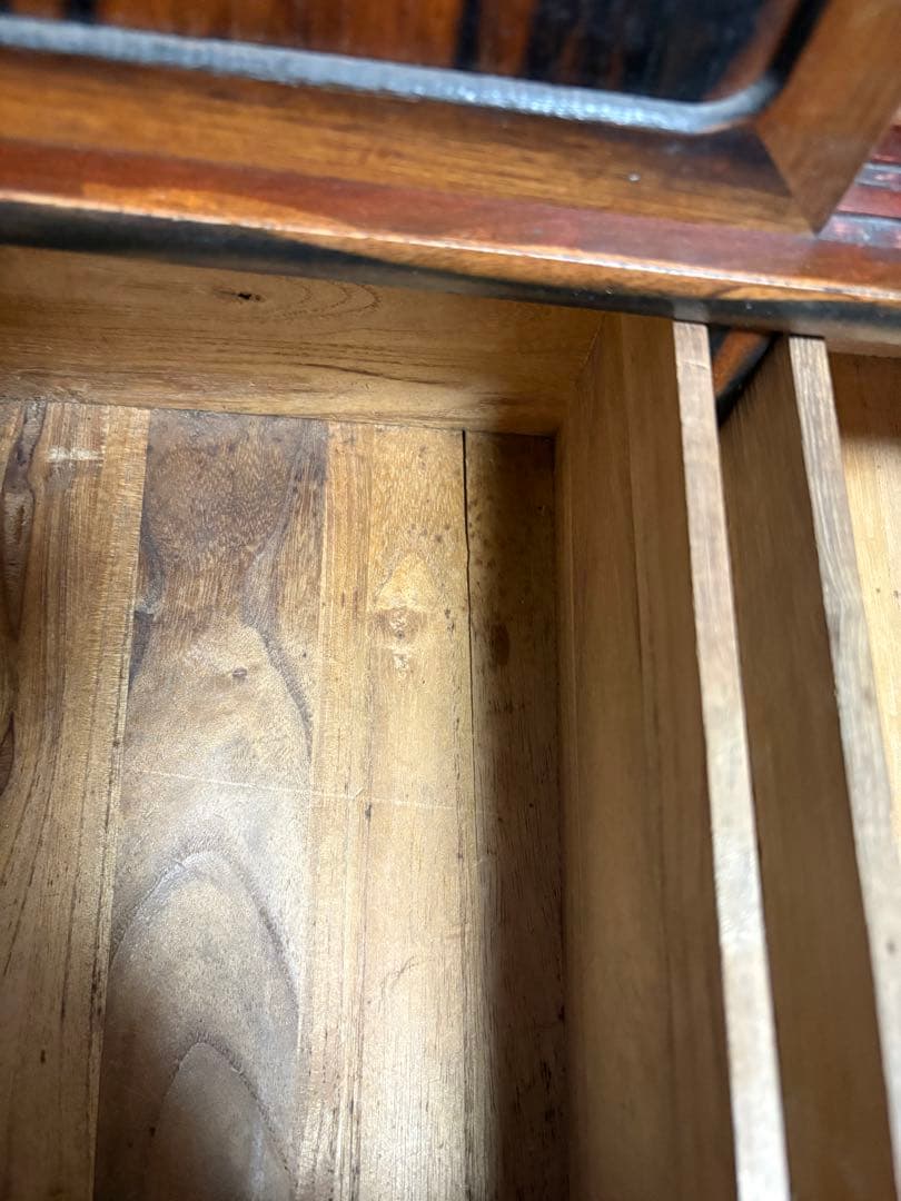 昭和レトロ 木製　アンティーク　箪笥 引き戸　古家具　和家具