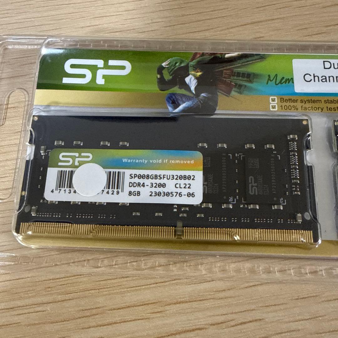 新品未開封 SP DDR4-3200 8GB×2枚 (16GB) ②
