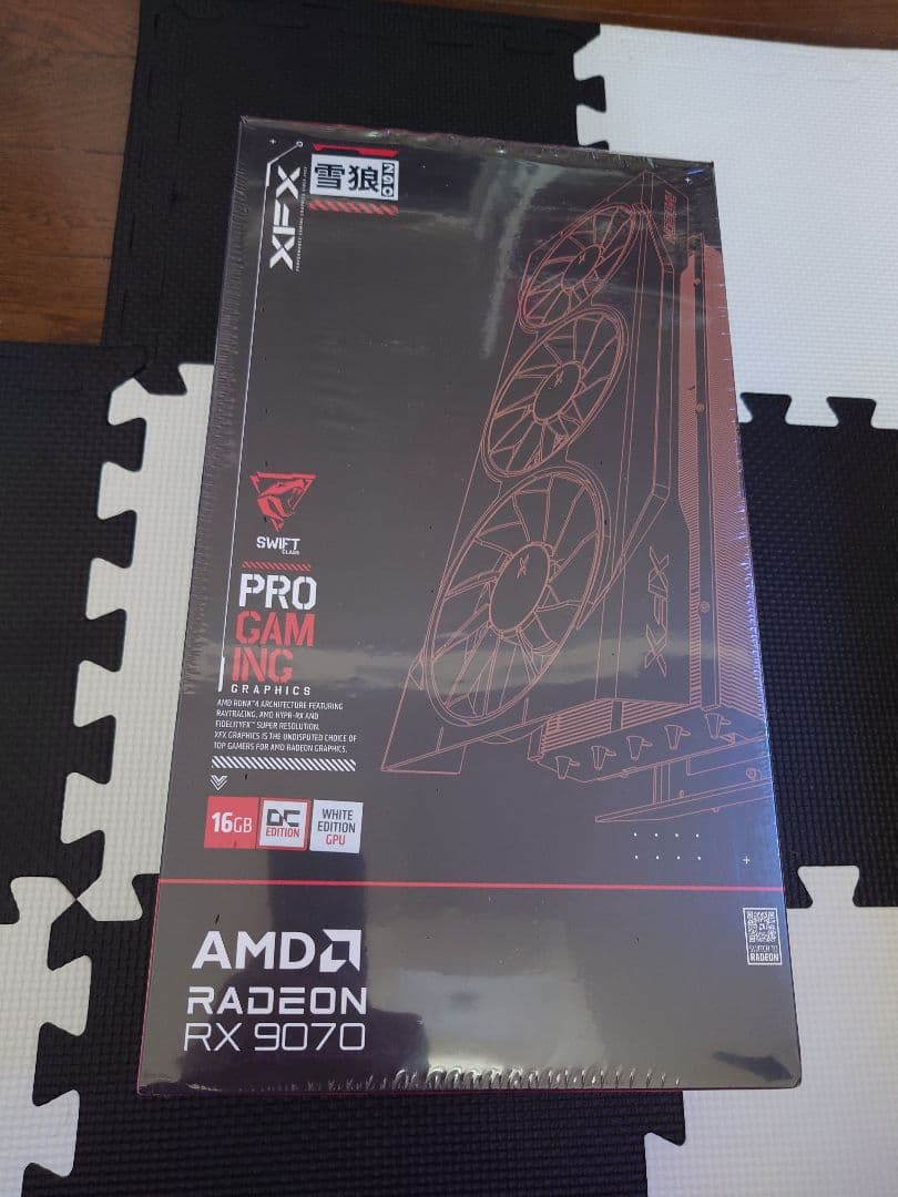 XFX AMDRadeon RX9070 OCモデル 美品 ホワイトカラー