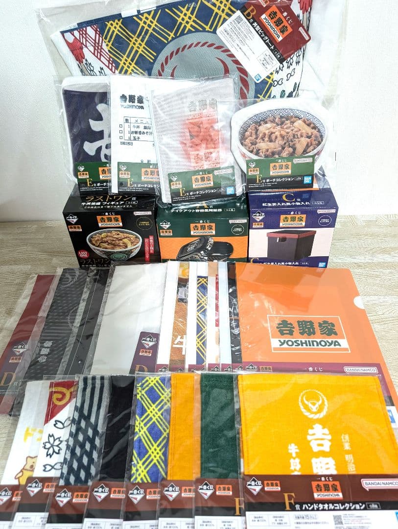 一番くじ 吉野家 全種 フルコンプ 陶磁器 フィギュア A賞 ラストワン