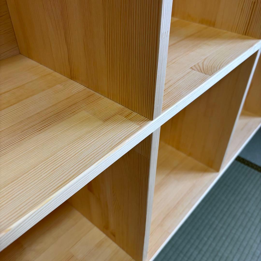 ハンドメイド　脚付き格子本棚・ラック　オーダー受け付けます。