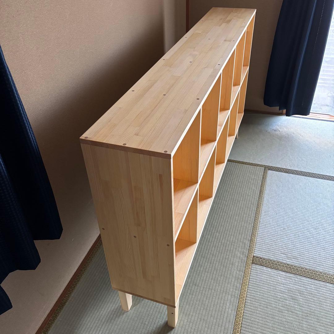 ハンドメイド　脚付き格子本棚・ラック　オーダー受け付けます。
