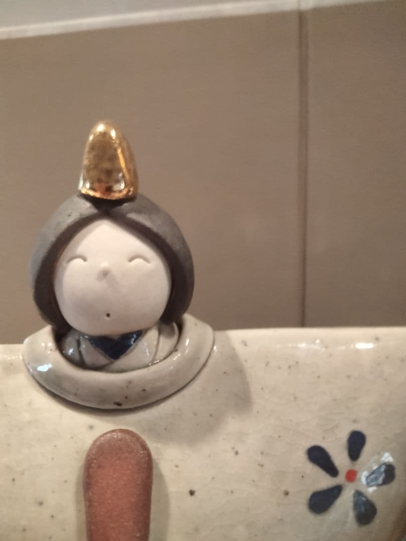 良品（good item）　雛人形（Hina doll）　陶器　作家、西崎和子