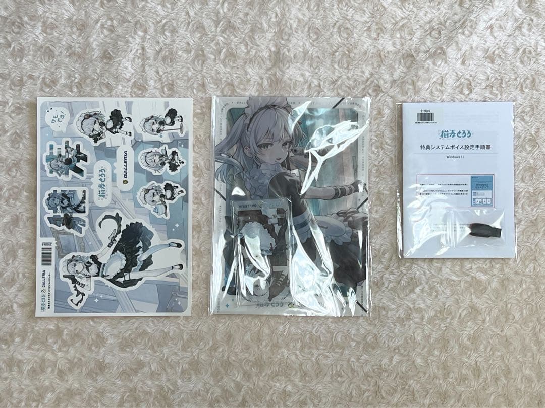 猫麦とろろ PC特典　アクスタ　クリアファイル　ステッカー