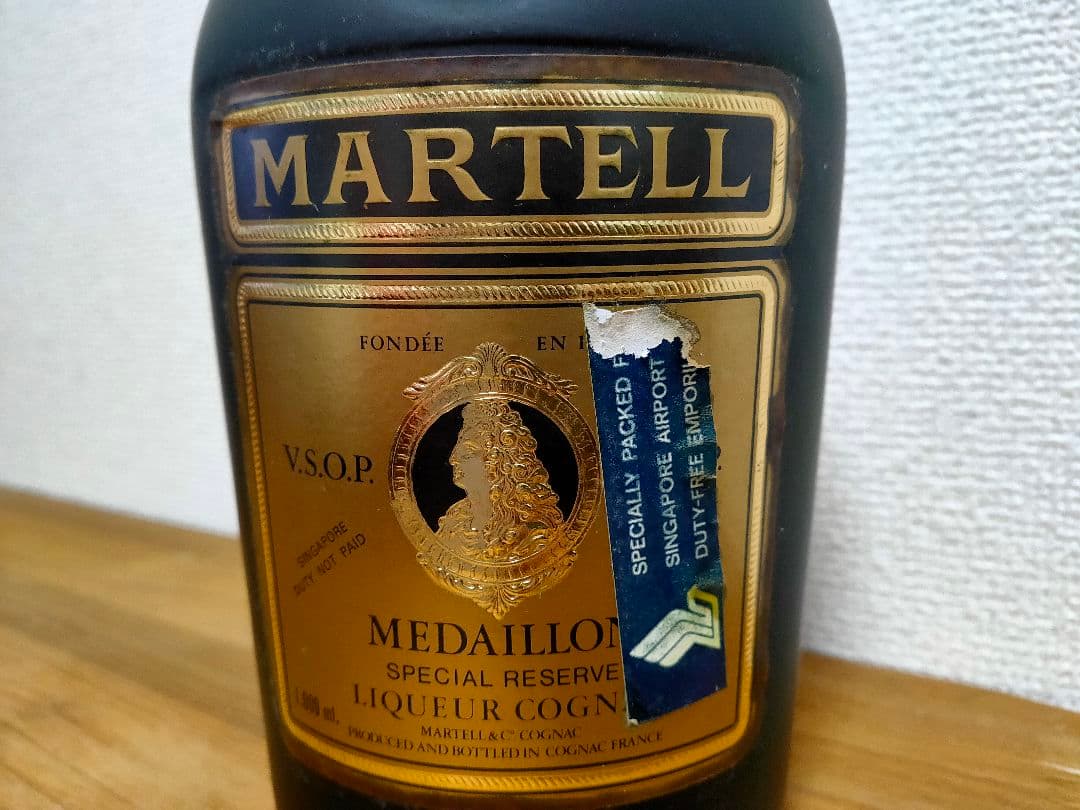 古酒 MARTELL MEDAILLON ブランデー 1000㎖ 1980年代
