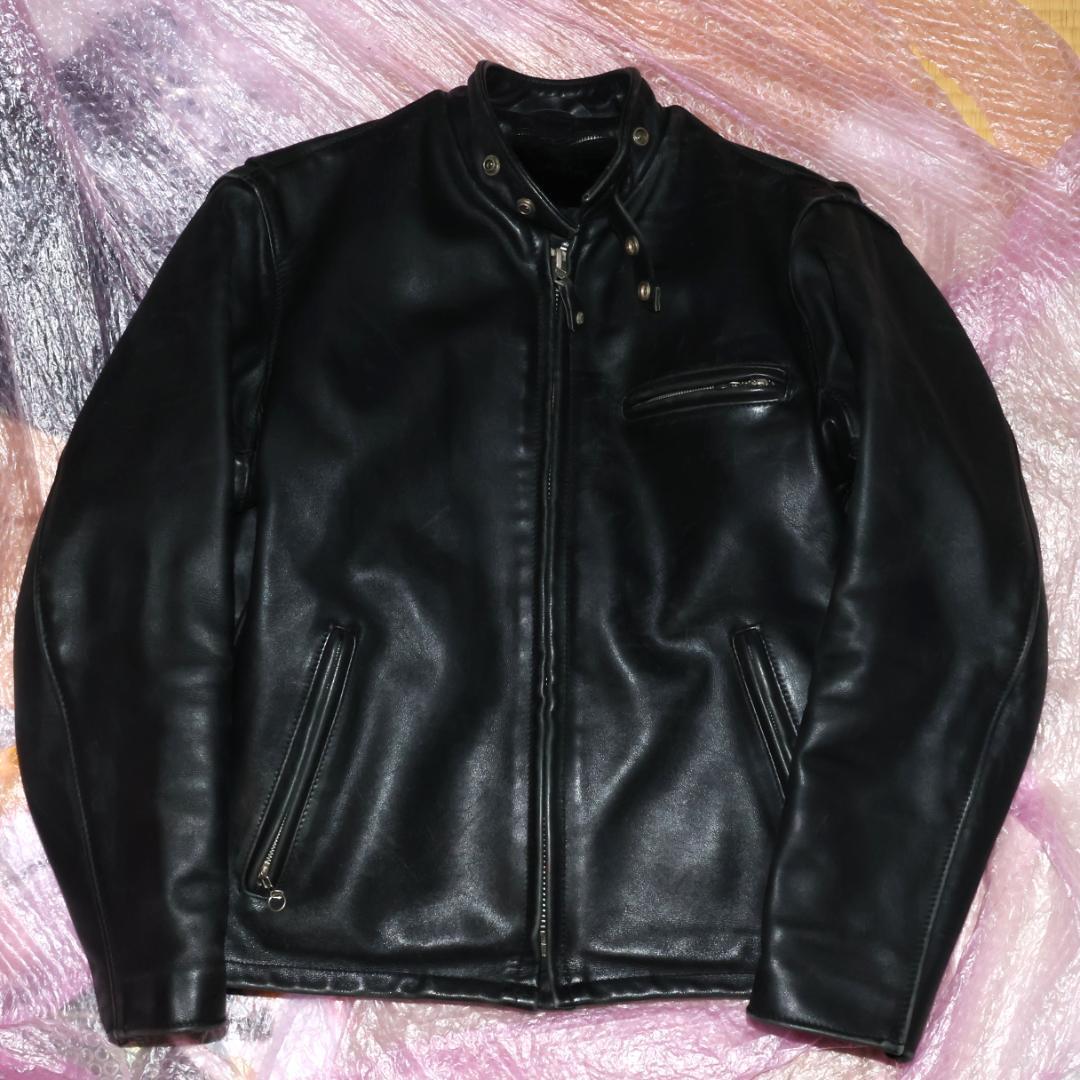 Schott 641裏ボアライナー脱着レザーライダースジャケット40ショットL