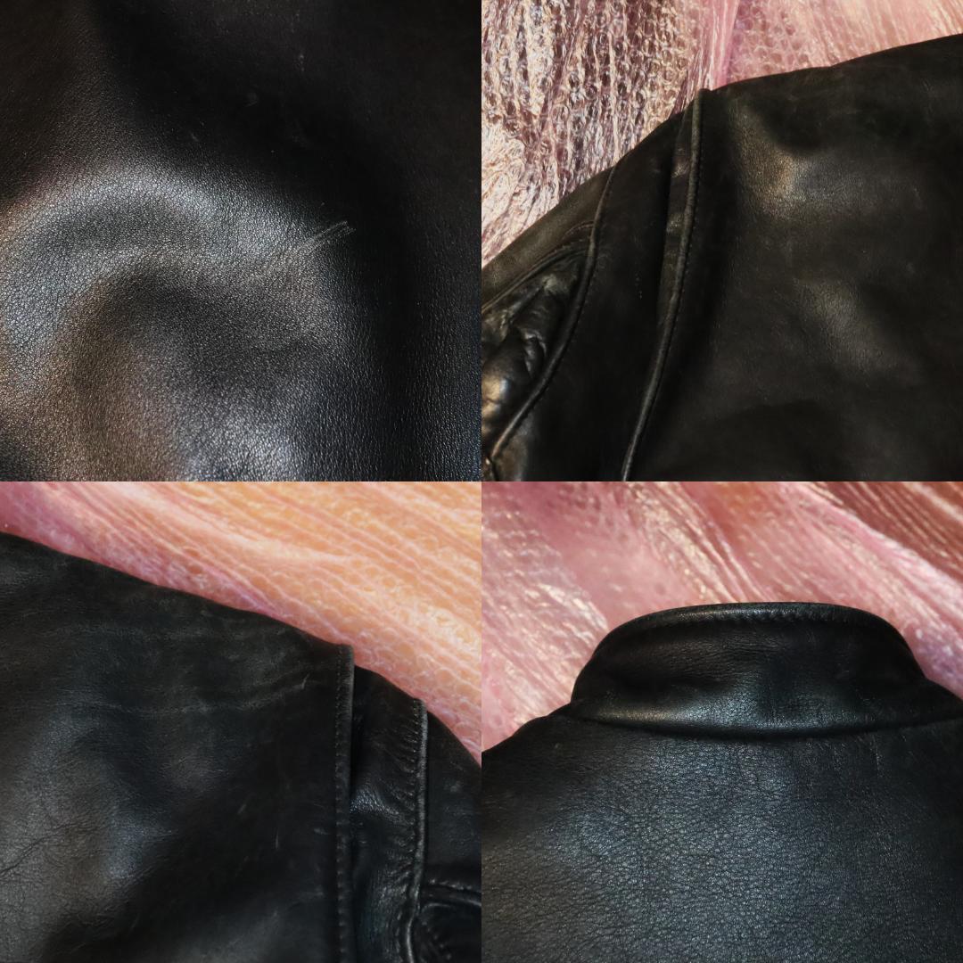 Schott 641裏ボアライナー脱着レザーライダースジャケット40ショットL