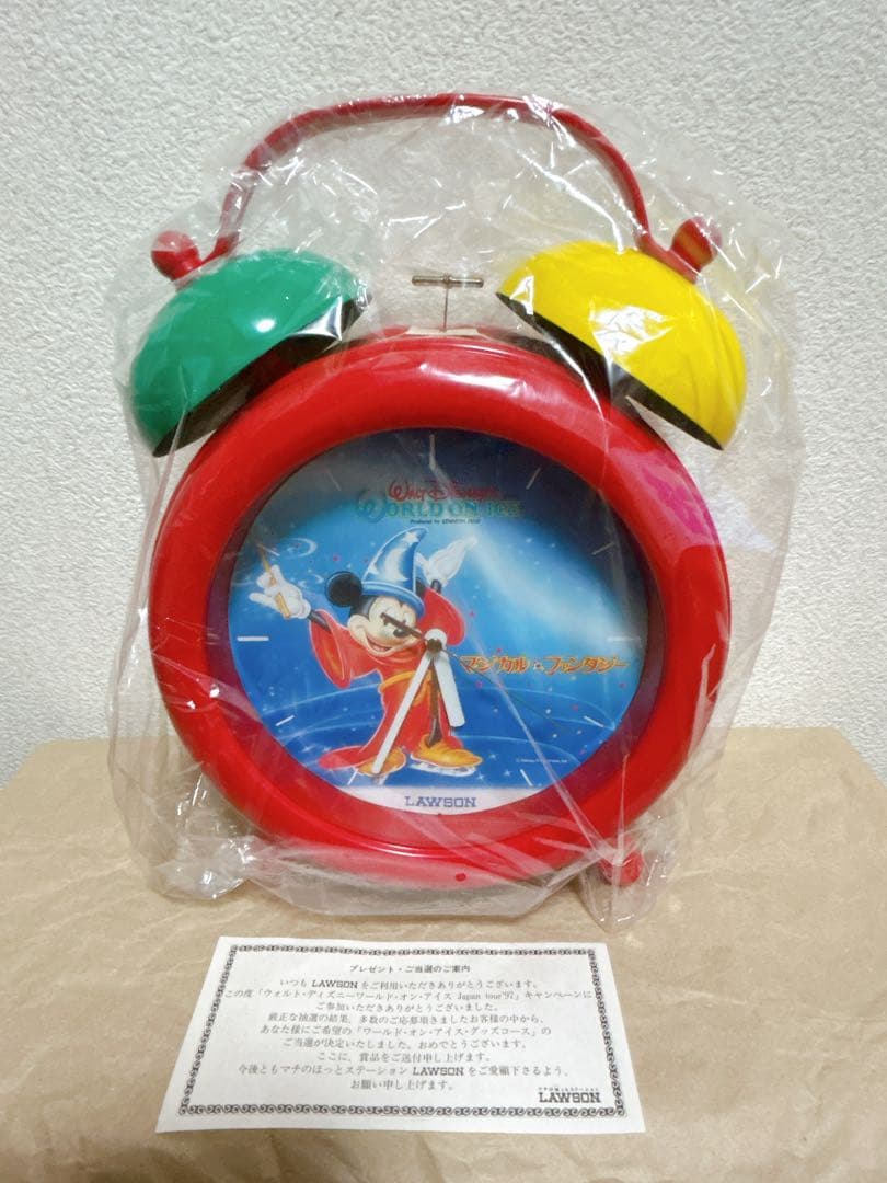 非売品 当選品　ディズニーワールドオンアイス　ジャンボクロック　ローソン