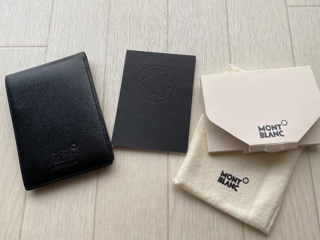 ドイツ製 モンブラン ノート 本革 レザー ブラック スモールサイズ