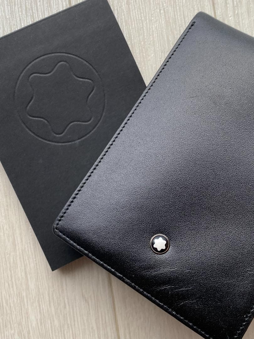 ドイツ製 モンブラン ノート 本革 レザー ブラック スモールサイズ