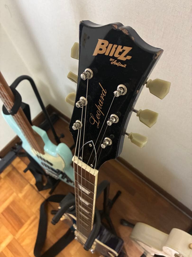 「値段交渉歓迎」Blitz Leoland エレキギター ブルー