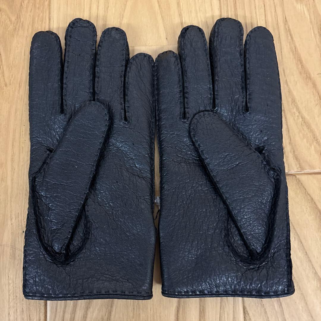 コス　CAUSSE ペッカリー　手袋 ブラック　サイズ8