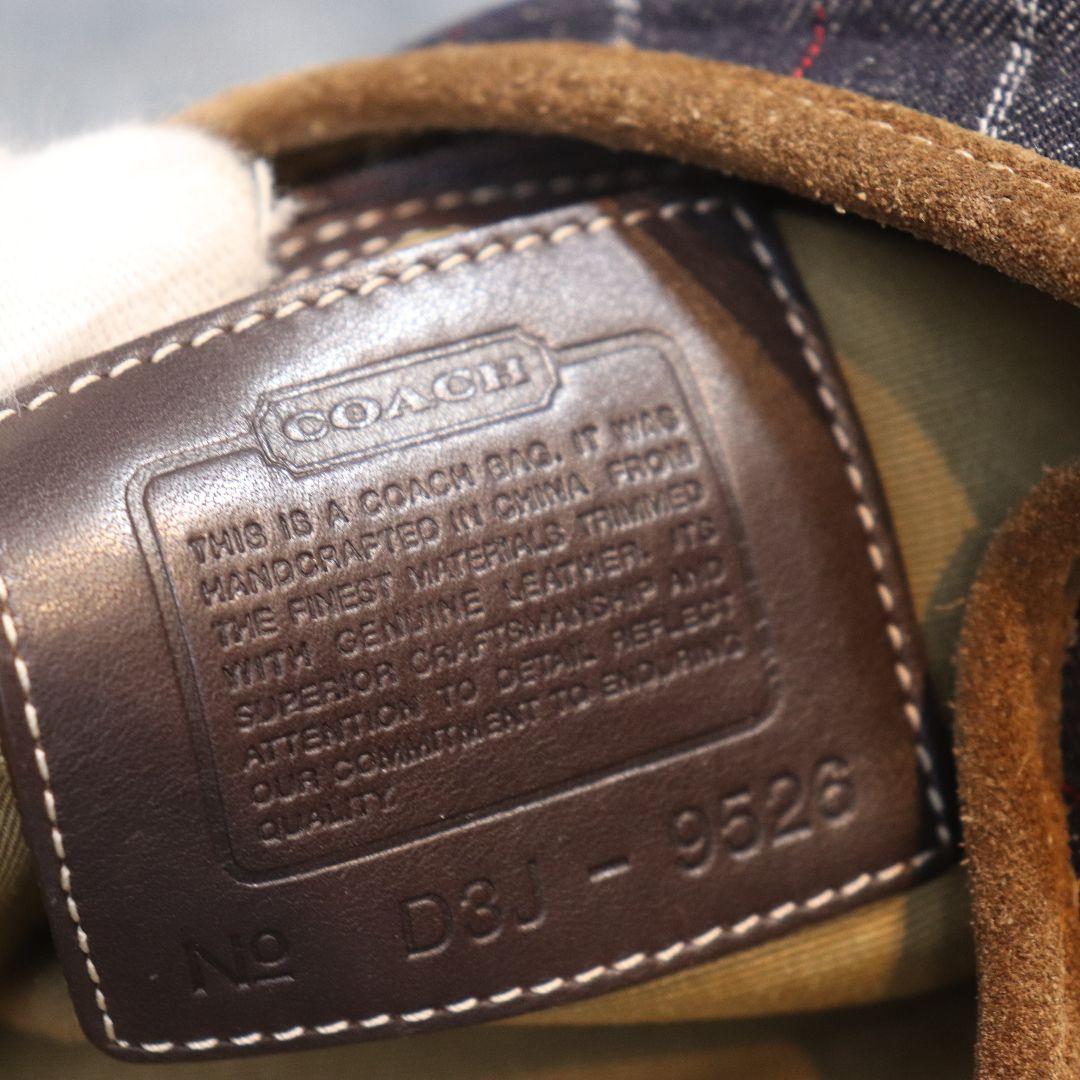 バッグ COACH Hobo Denim ShoulderBAG Suede