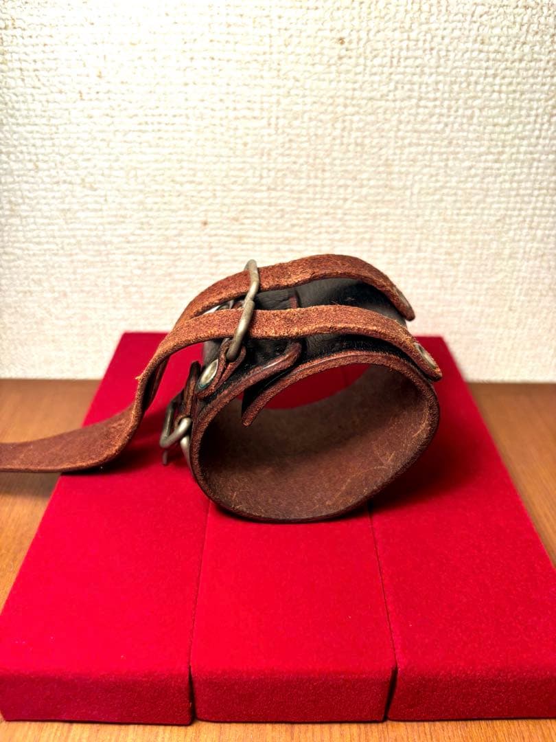 アンダーカバー レザー リストバンド affa ブラック ブレスレット