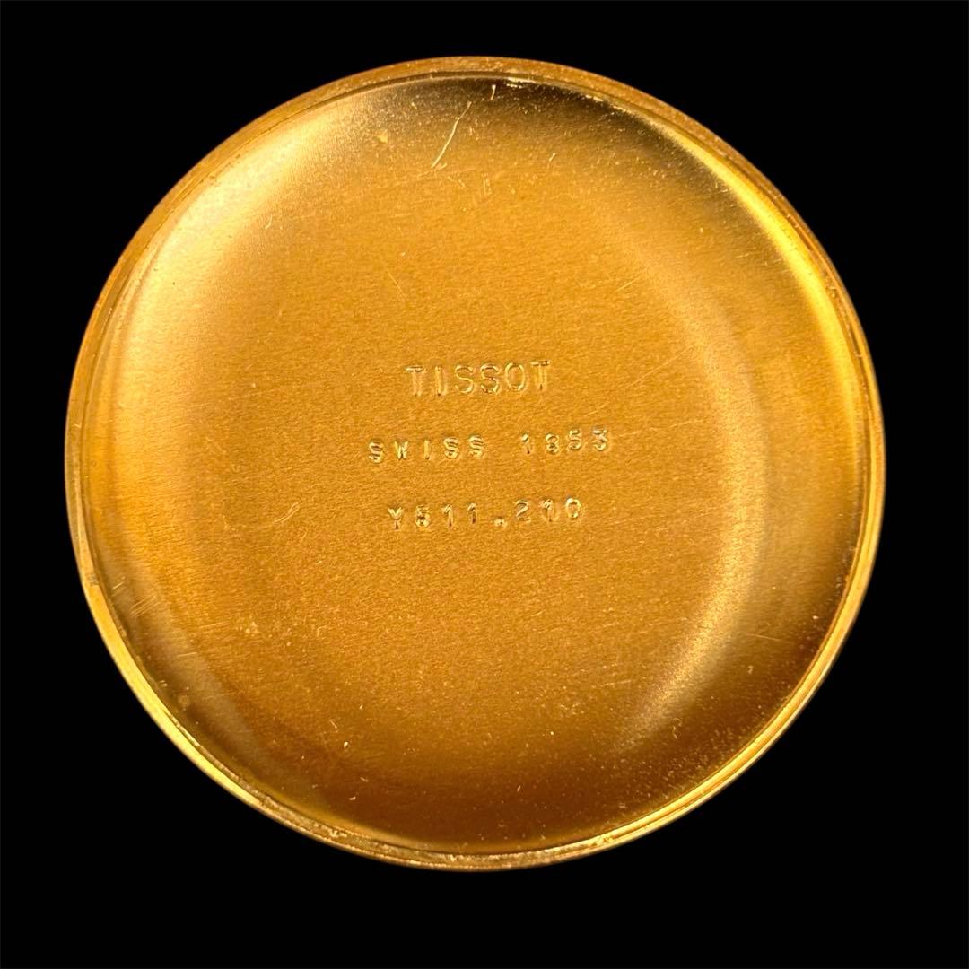 TISSOT ティソ 金メッキ×ステンレス ゴールド 手巻き 懐中時計 スイス製