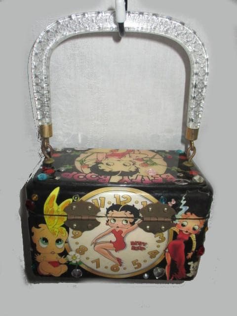 m17859★ベティちゃん・レアアンティーク・パーティバッグ