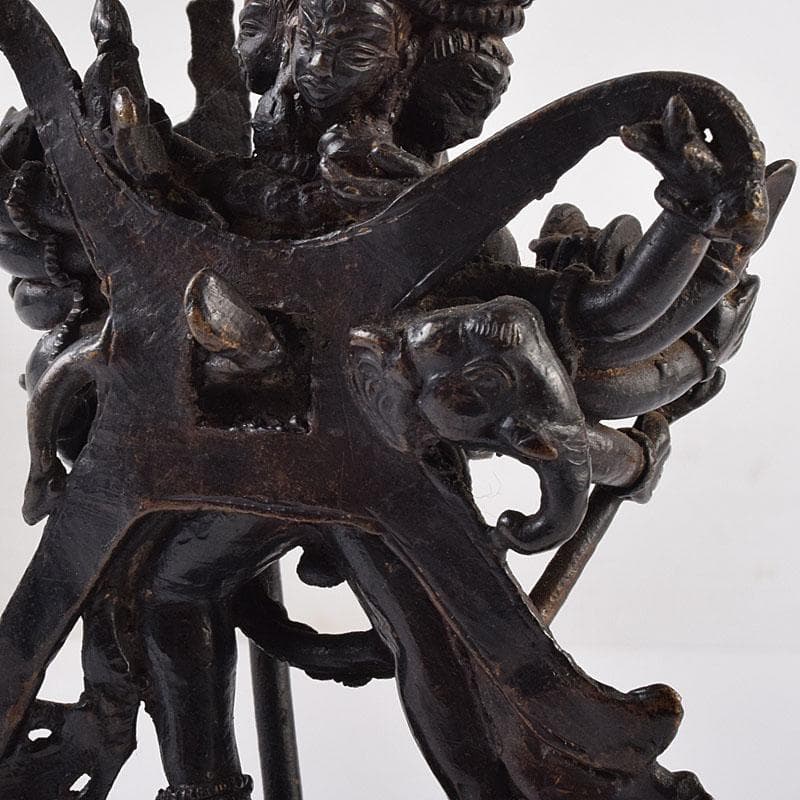 中国　古銅　チベット仏　歓喜仏　仏像　V　R8919