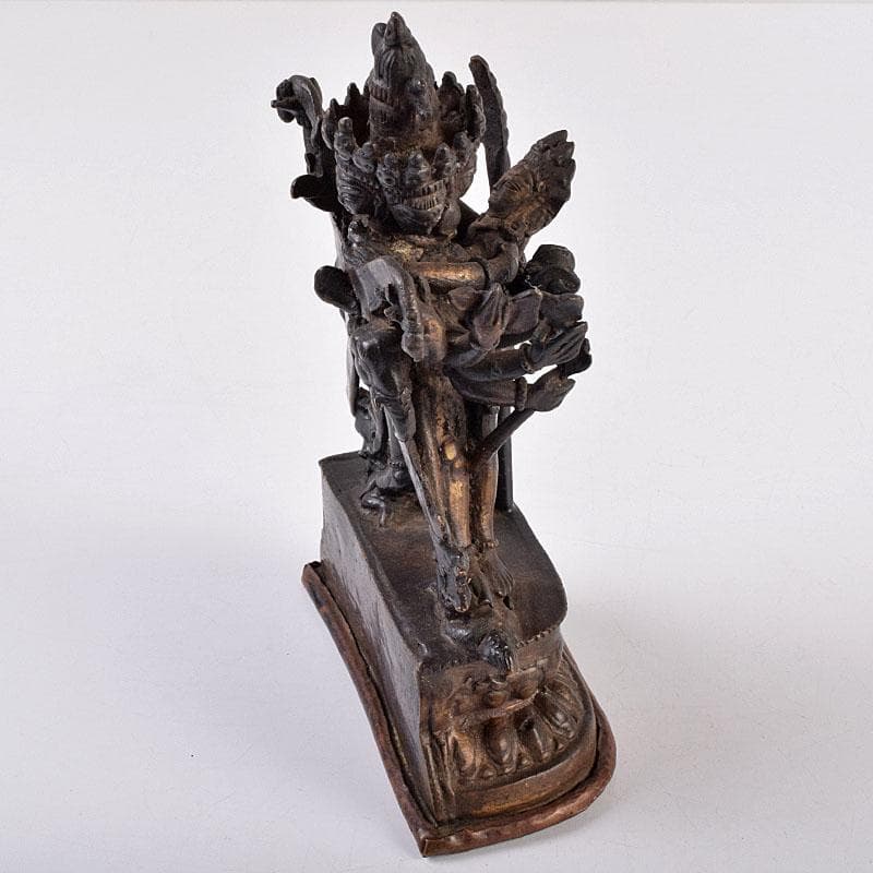 中国　古銅　チベット仏　歓喜仏　仏像　V　R8919