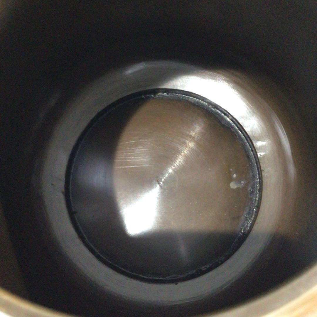 Ｐ３８１　皆具　『藤井宗喜造』『唐銅』『鬼面釻』『水指　建水　蓋置　杓立』　共箱