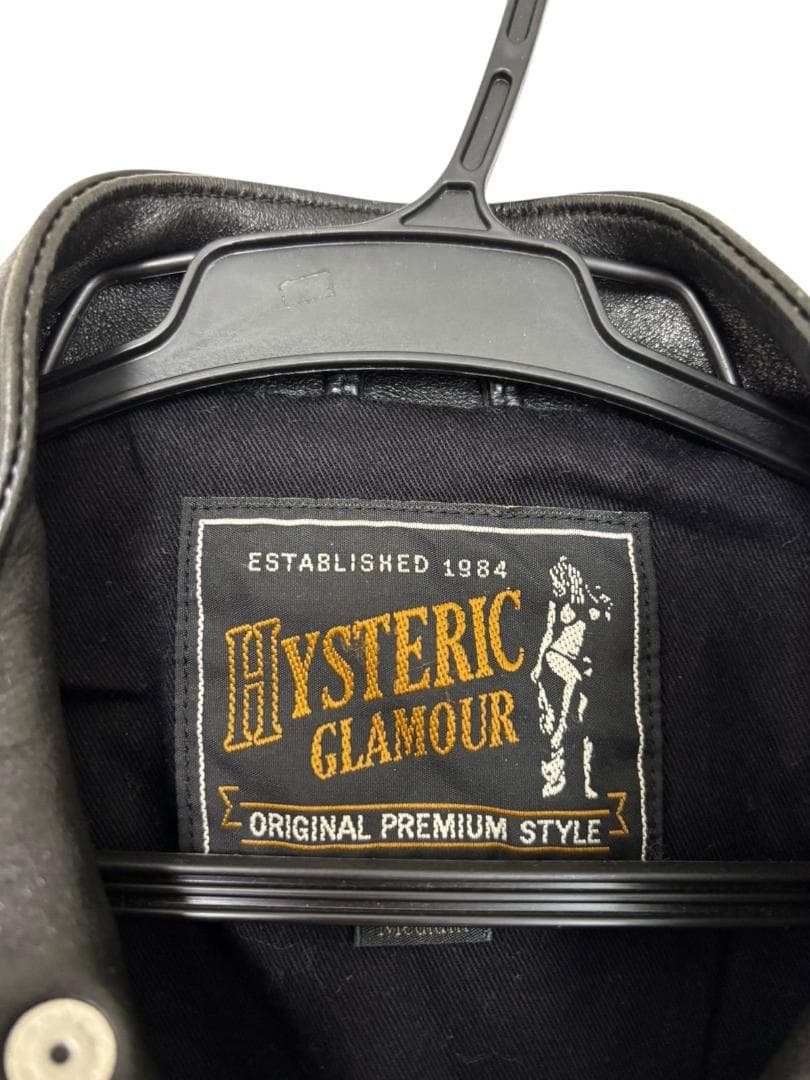 ヒステリックグラマー レザージャケット 長袖 ブラック メンズ M G5