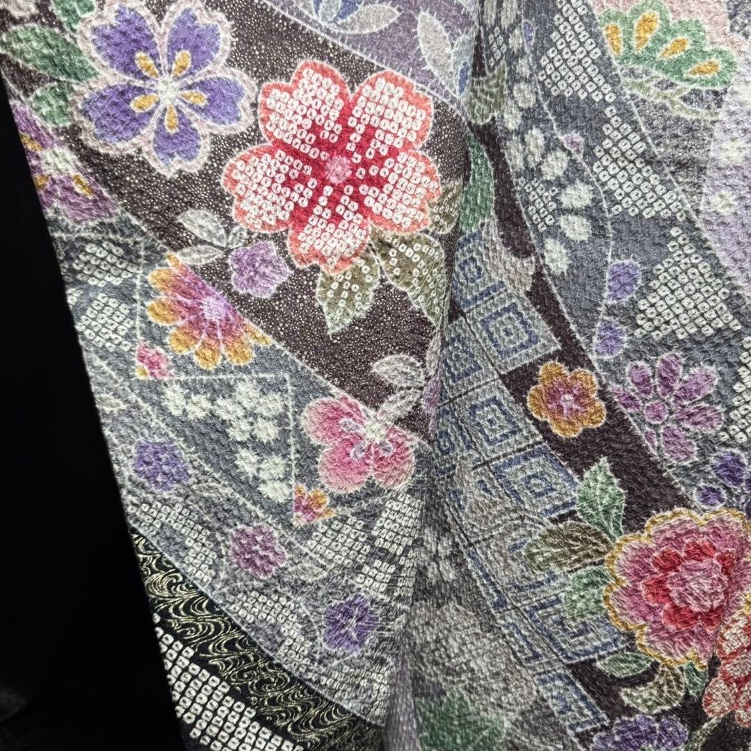 総絞り　本絞り　熨斗　友禅　金彩　白地　ガード加工　フルセット　振袖　振り袖