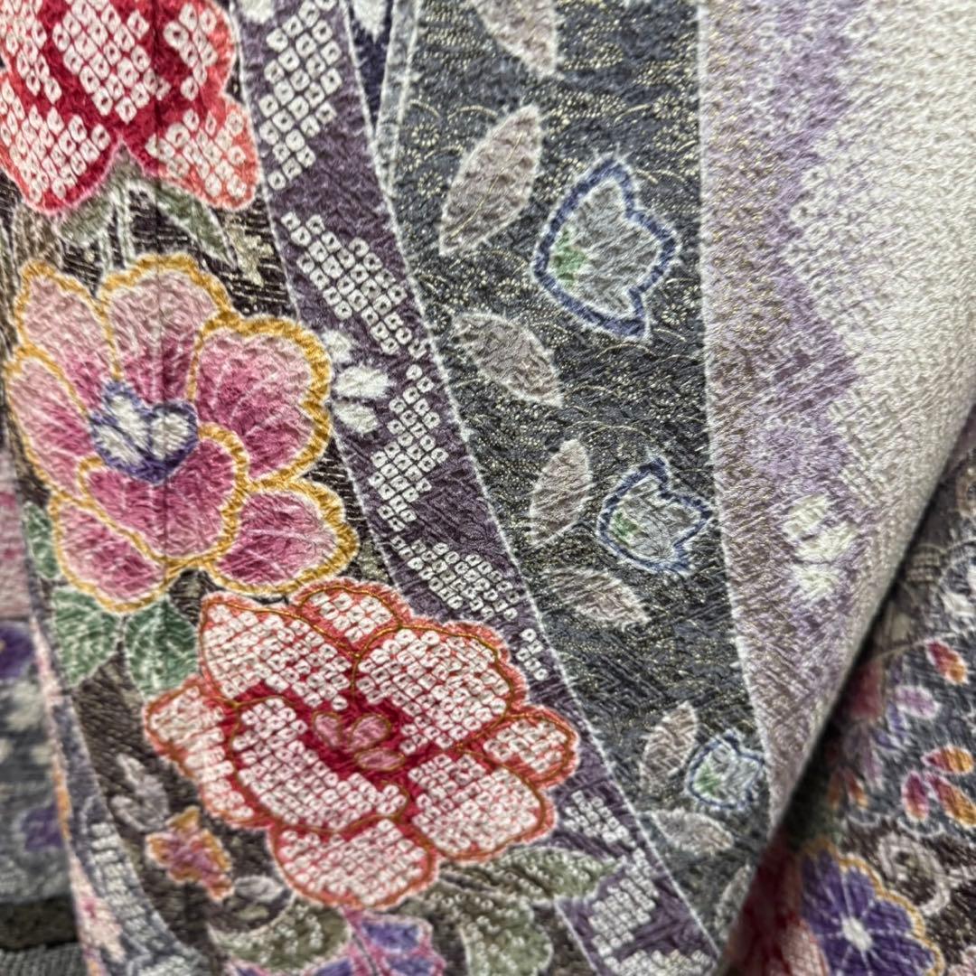 総絞り　本絞り　熨斗　友禅　金彩　白地　ガード加工　フルセット　振袖　振り袖