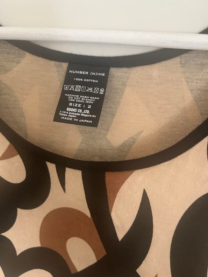 ナンバーナイン ハートトライバル タンクトップ サイズ2 GIVE期復刻