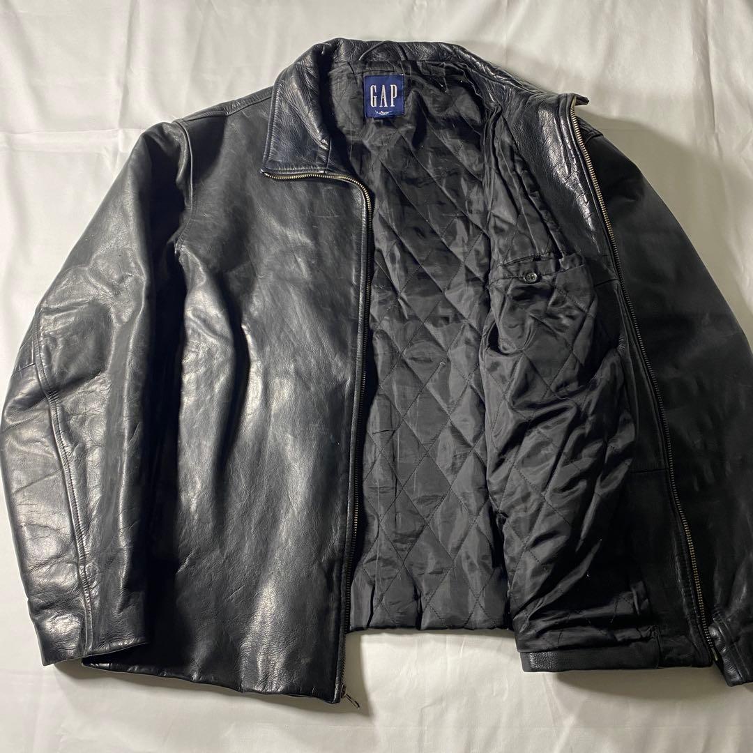 ジャケット・アウター 00s Gap Leather Jacket Black Y2K