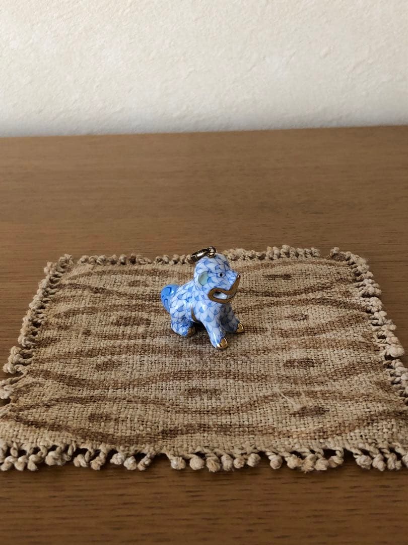 ヘレンド　ペンダントトップ　狛犬