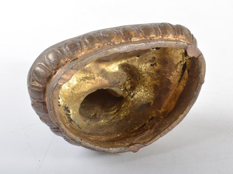 仏教美術　古銅塗金　チベット仏　仏像　C　R4615