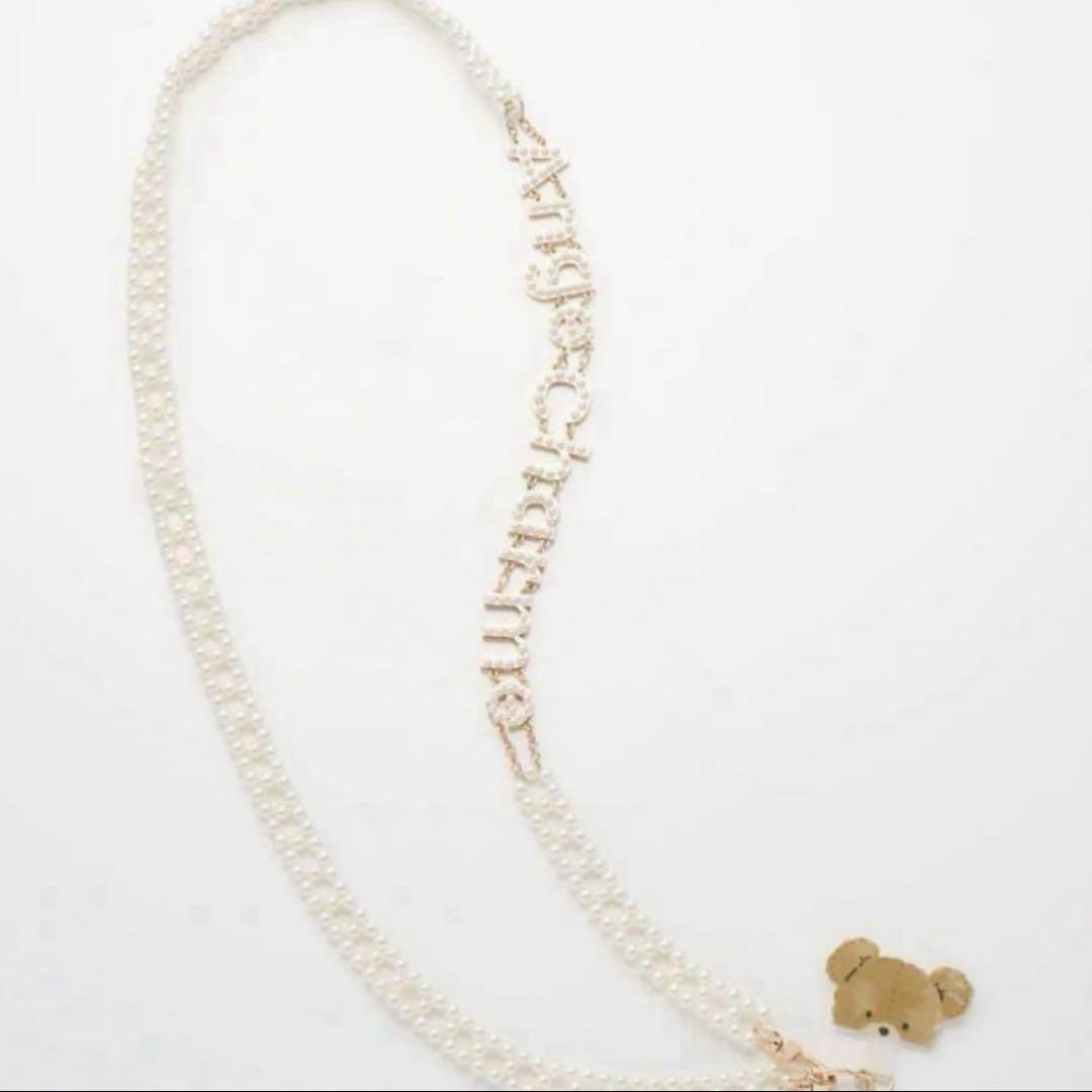 Ange Charme アンジュシャルム　ロゴスマホパールチェーン　辻希美