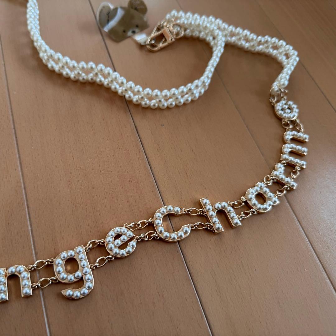 Ange Charme アンジュシャルム　ロゴスマホパールチェーン　辻希美