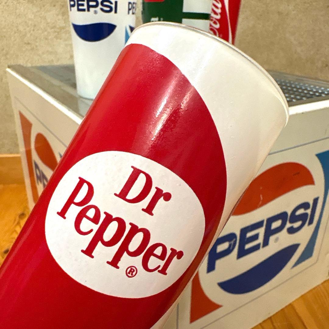 70年代　ペプシ　コカコーラ　7up ドクターペッパー　ミルクグラス　フルセット