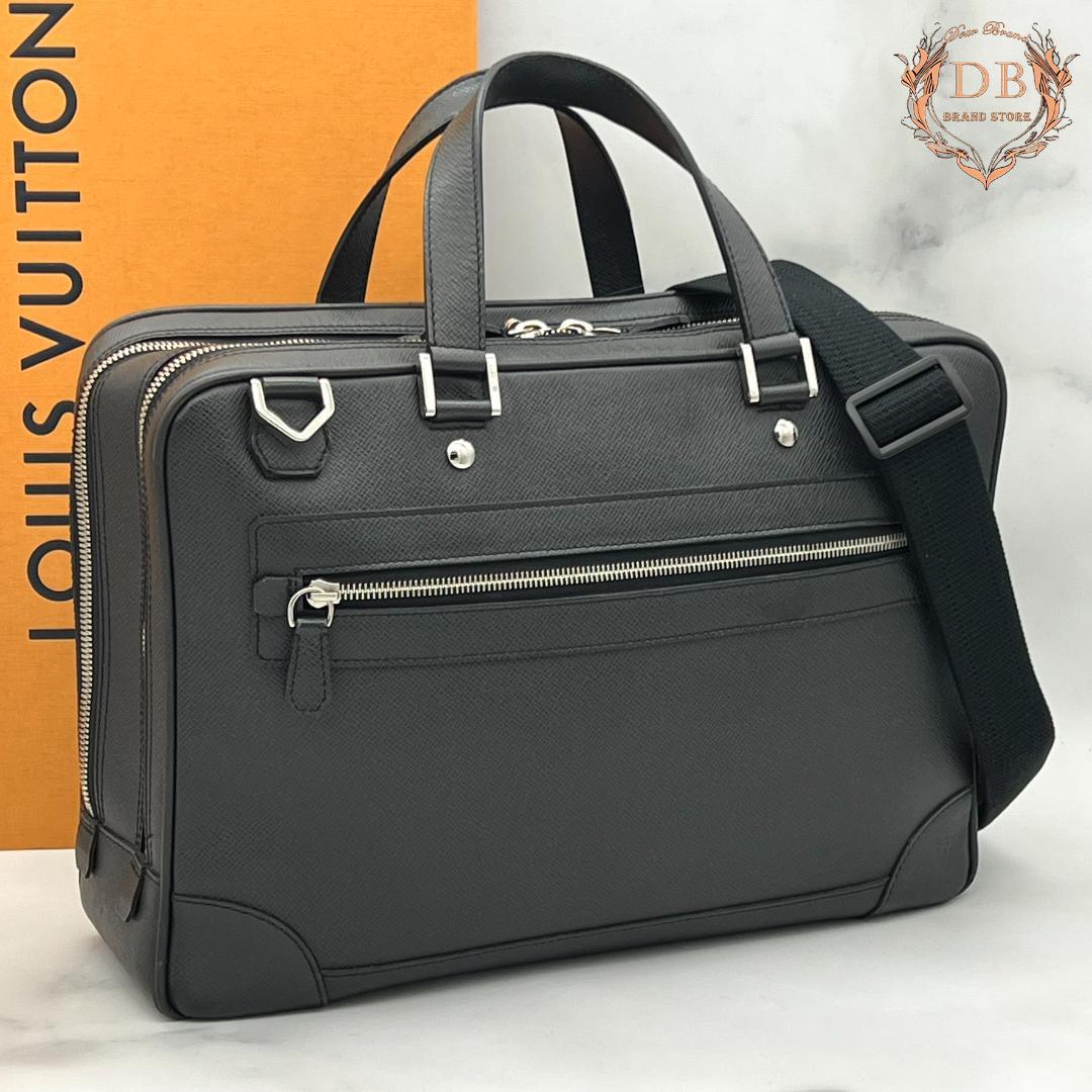 ルイヴィトン アレクサンダー タイガ ダークグレー ビジネス 斜め掛け シルバー