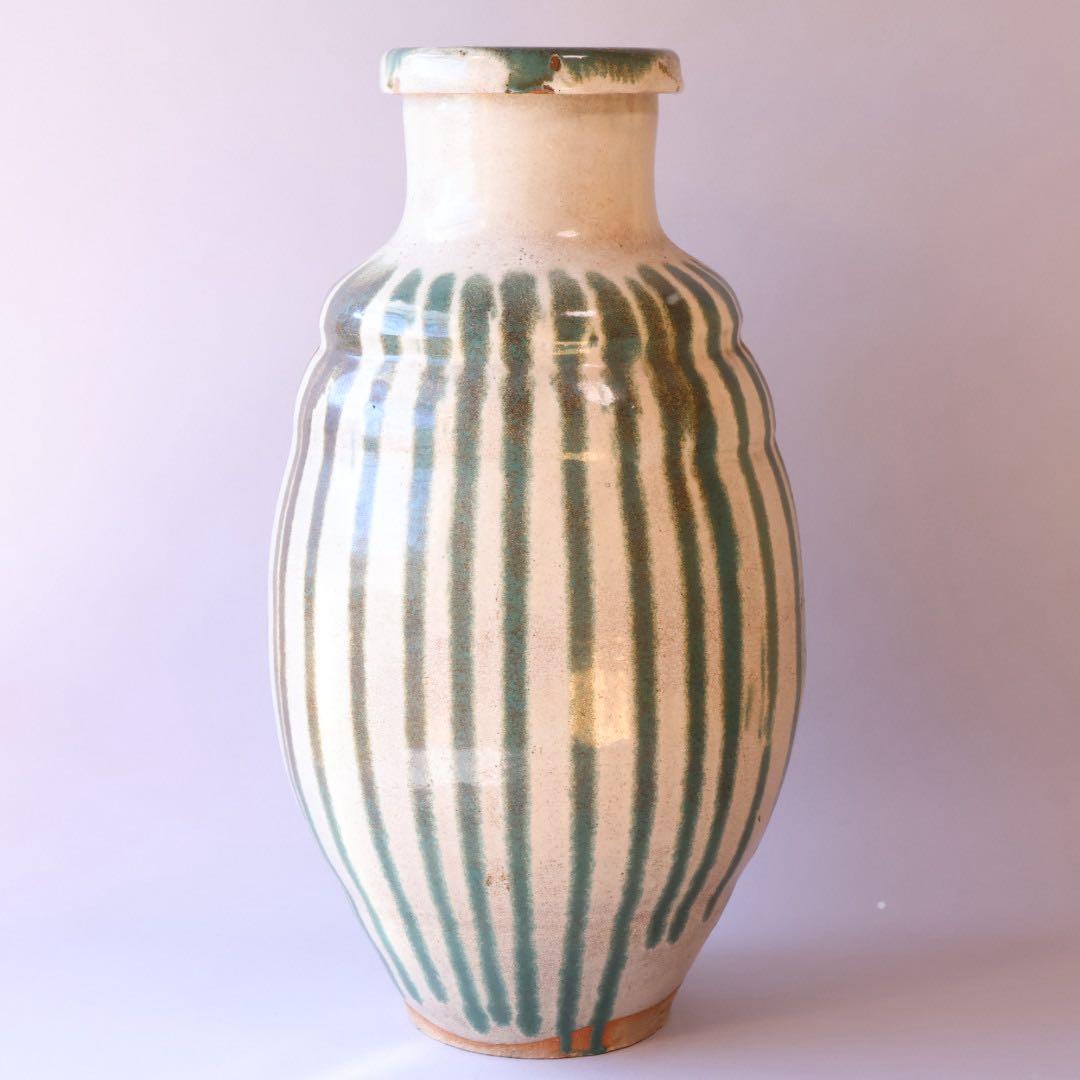 時代物 すだれ壺 約46.8cm