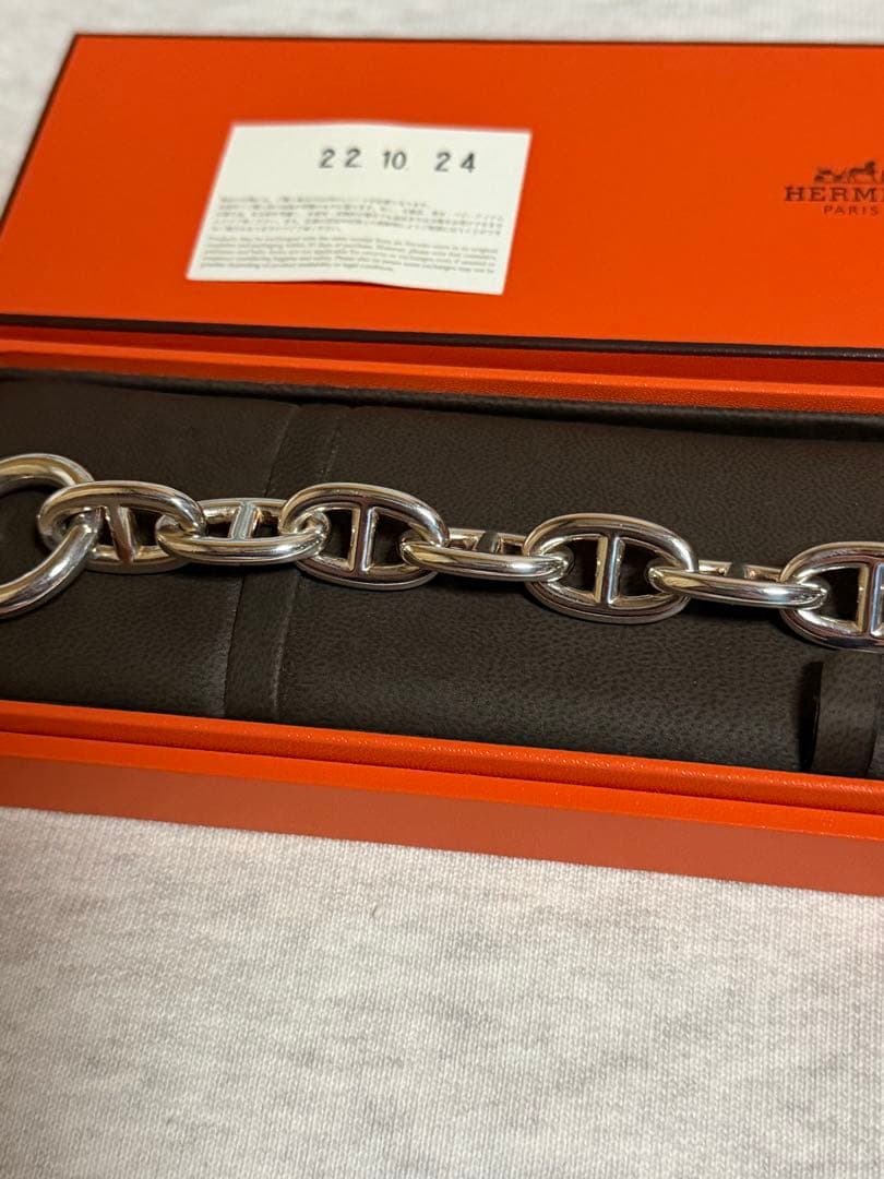 HERMES / エルメス シェーヌダンクル TGM12コマブレスレット