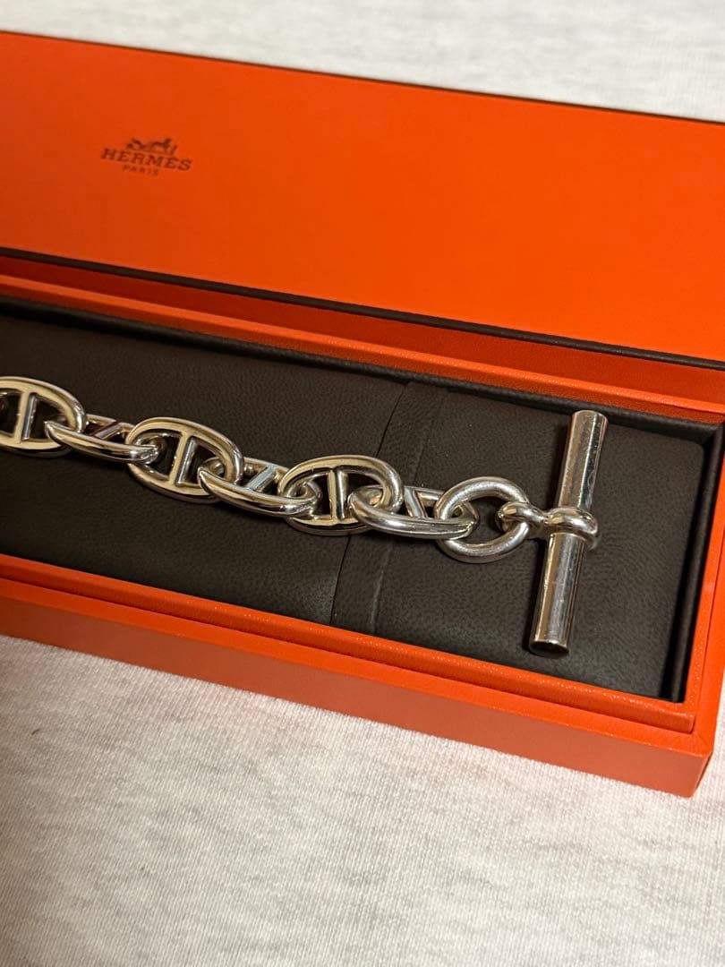 HERMES / エルメス シェーヌダンクル TGM12コマブレスレット