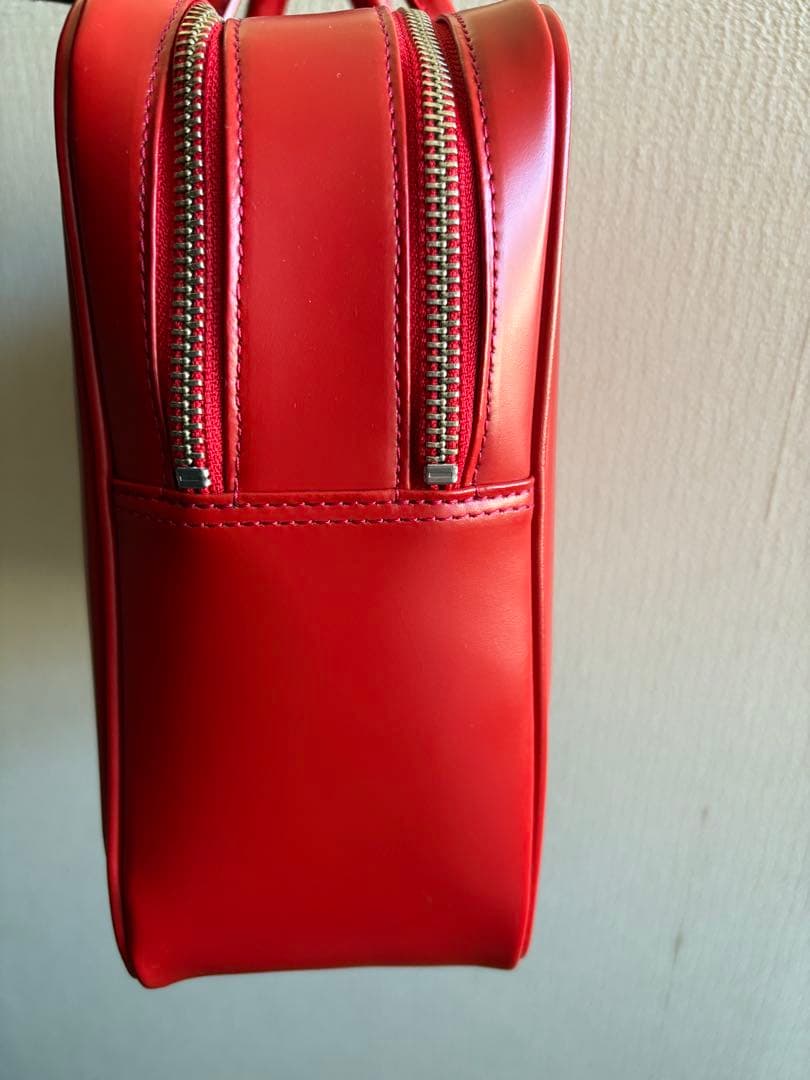コムデギャルソン　青山　スクエア　バッグ　赤