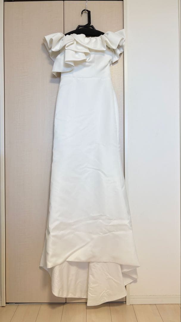 【美品】ドレスプロダクション ウェディングドレスw268