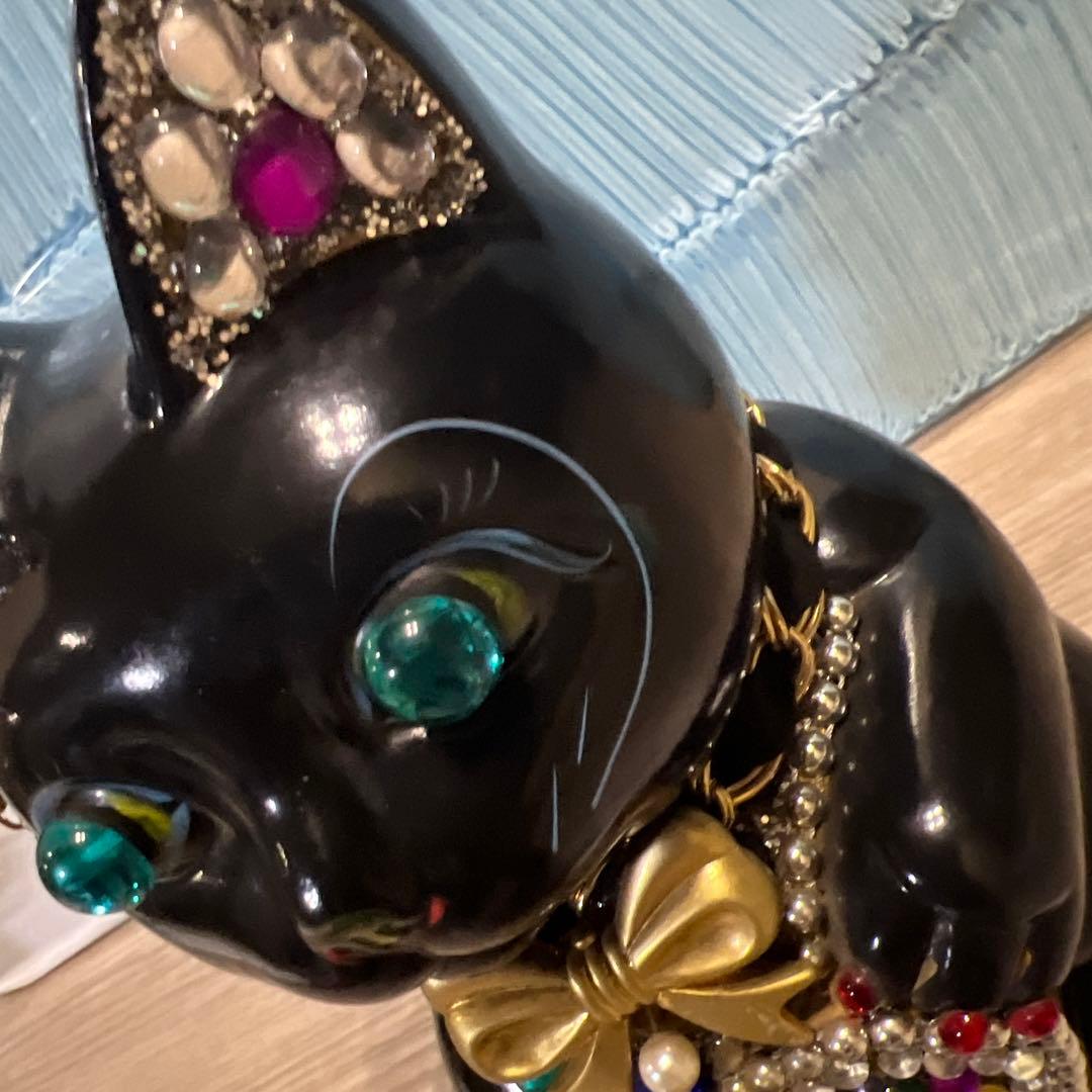 招き猫　まねきねこ　骨董品　アンティーク　ストーン　昭和　置物