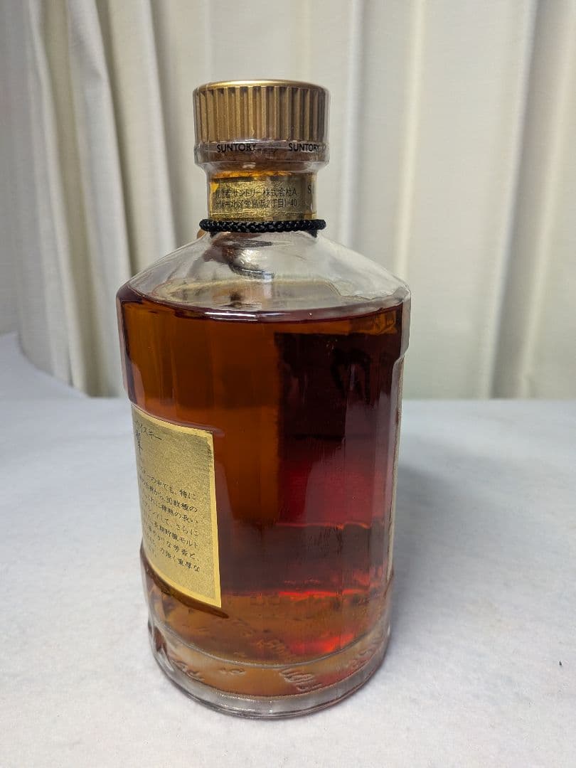SUNTORY響ウイスキ- 旧ボトル　裏金ラベル　金キャップ響700ml 43%