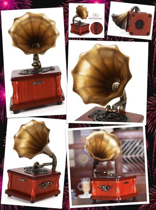 レトロでアンティークな高級感溢れるデザイン♪❤想像を超えた超高音質★蓄音機